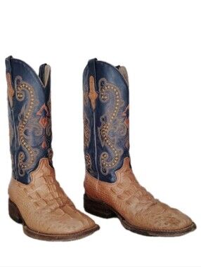 Ferrini Cayman/Crocodike Print Womens Boots Size 7B